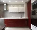 Reka bentuk dapur merah: 73 contoh dan tip reka bentuk dalaman 8392_93