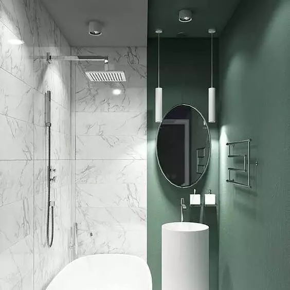 55 Gyönyörű fürdőszobai belső terek fehér csempével 8406_105