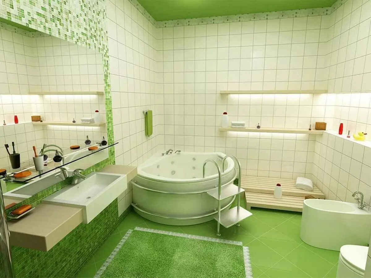 55 Beautiful Bathroom Interiors with White Tiles 8406_107