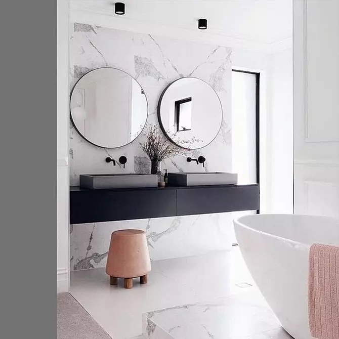 55个美丽的浴室内饰与白色瓷砖 8406_37