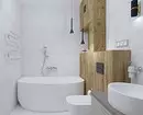55 красивих інтер'єрів ванною з білою плиткою 8406_44