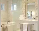 55 hermosos interiores de baño con azulejos blancos. 8406_55