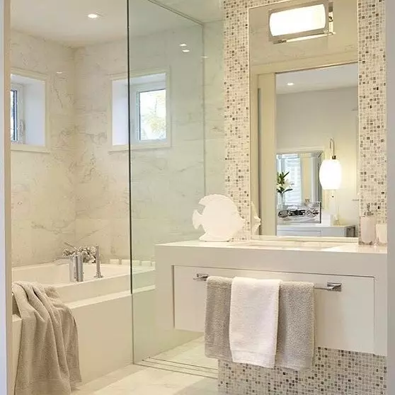 55个美丽的浴室内饰与白色瓷砖 8406_62