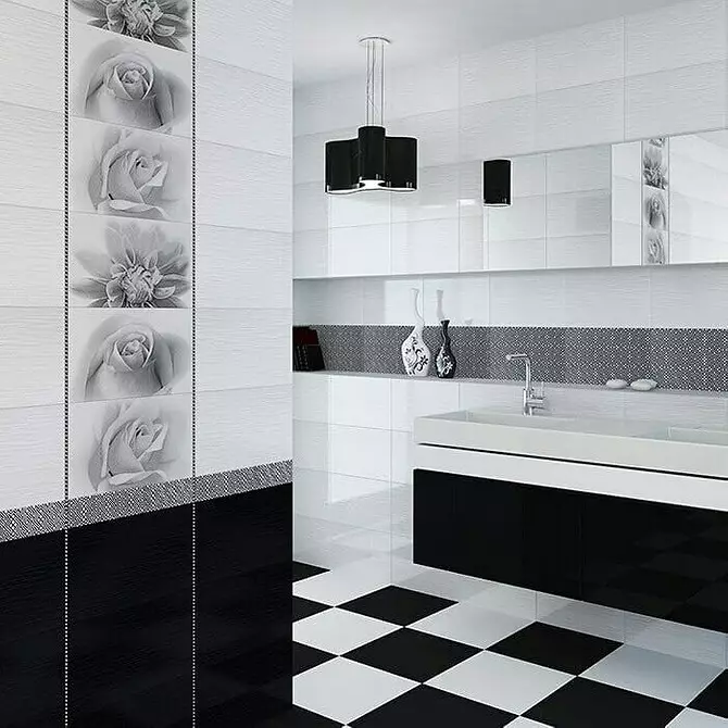 55 красивих інтер'єрів ванною з білою плиткою 8406_73