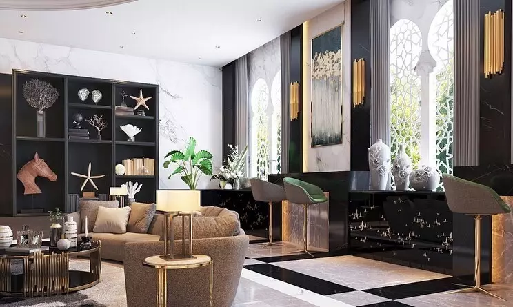 Roztáhneme design obývacího pokoje v secesním stylu: 76 luxusních příkladů 8408_132