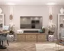 Razvijamo obliko dnevne sobe v umetnosti Nouveau Style: 76 Luksuzni primeri 8408_138