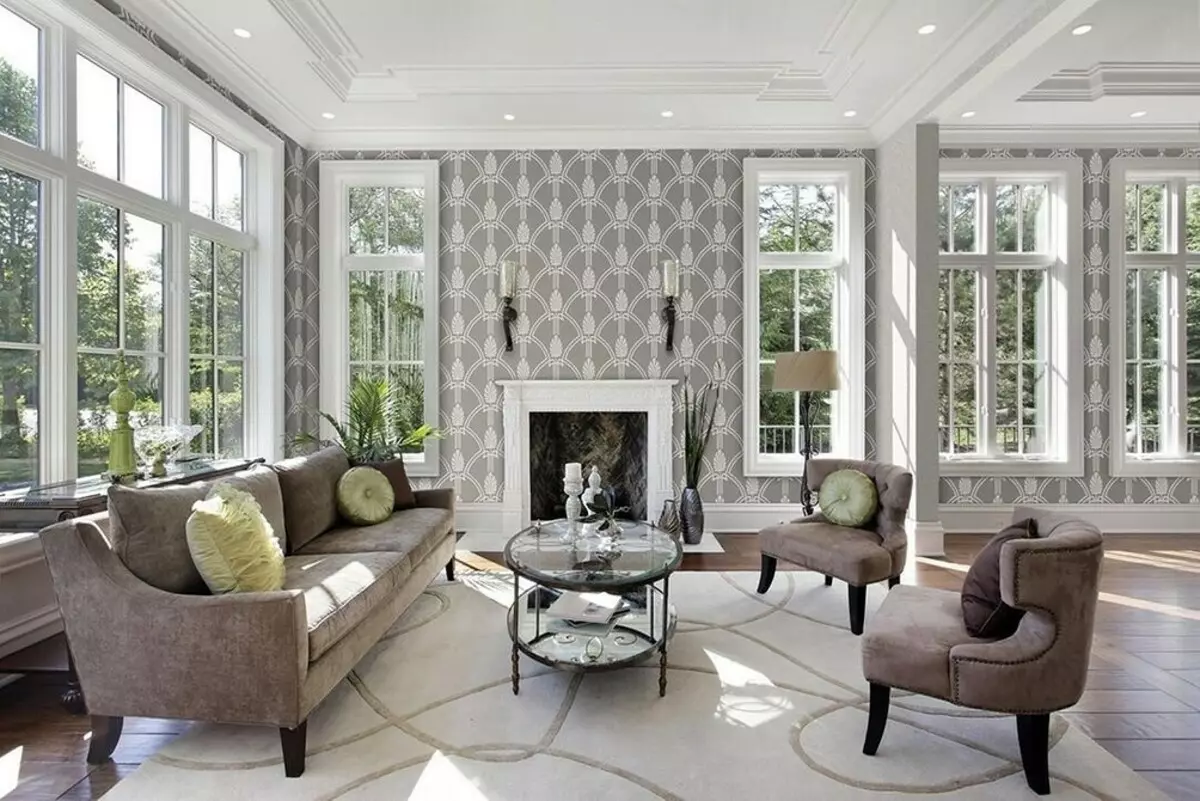 Nous décorons la conception du salon dans le style Art Nouveau: 76 exemples de luxe 8408_151