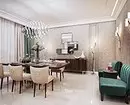 Naka-decore namin ang disenyo ng living room sa Art Nouveau Style: 76 Mga halimbawa ng luxury 8408_28