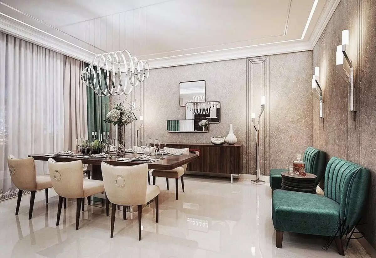 We decore het ontwerp van de woonkamer in Art Nouveau-stijl: 76 luxe voorbeelden 8408_36