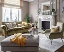 Naka-decore namin ang disenyo ng living room sa Art Nouveau Style: 76 Mga halimbawa ng luxury 8408_42