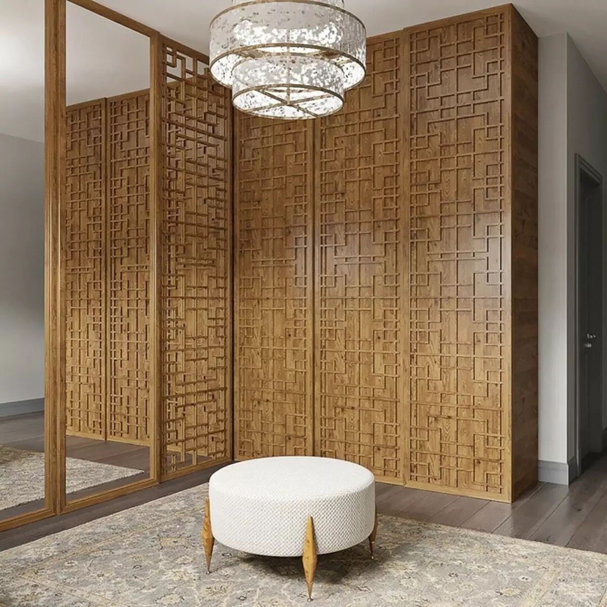 Αποσπάστε το σχεδιασμό του σαλόνι στο στυλ Art Nouveau: 76 Παραδείγματα πολυτελείας 8408_64