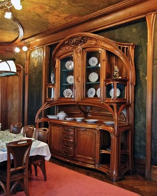 Αποσπάστε το σχεδιασμό του σαλόνι στο στυλ Art Nouveau: 76 Παραδείγματα πολυτελείας 8408_93