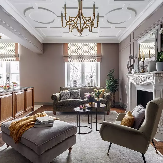 We decore het ontwerp van de woonkamer in Art Nouveau-stijl: 76 luxe voorbeelden 8408_96
