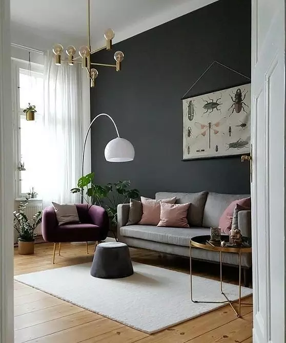 Deseño de sala de estar en estilo escandinavo: 6 principios principais 8410_120