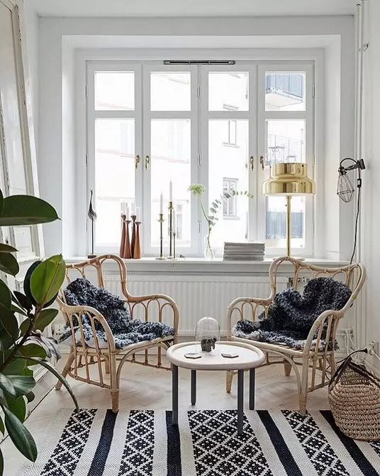 Stue design i skandinavisk stil: 6 hovedprinsipper 8410_122