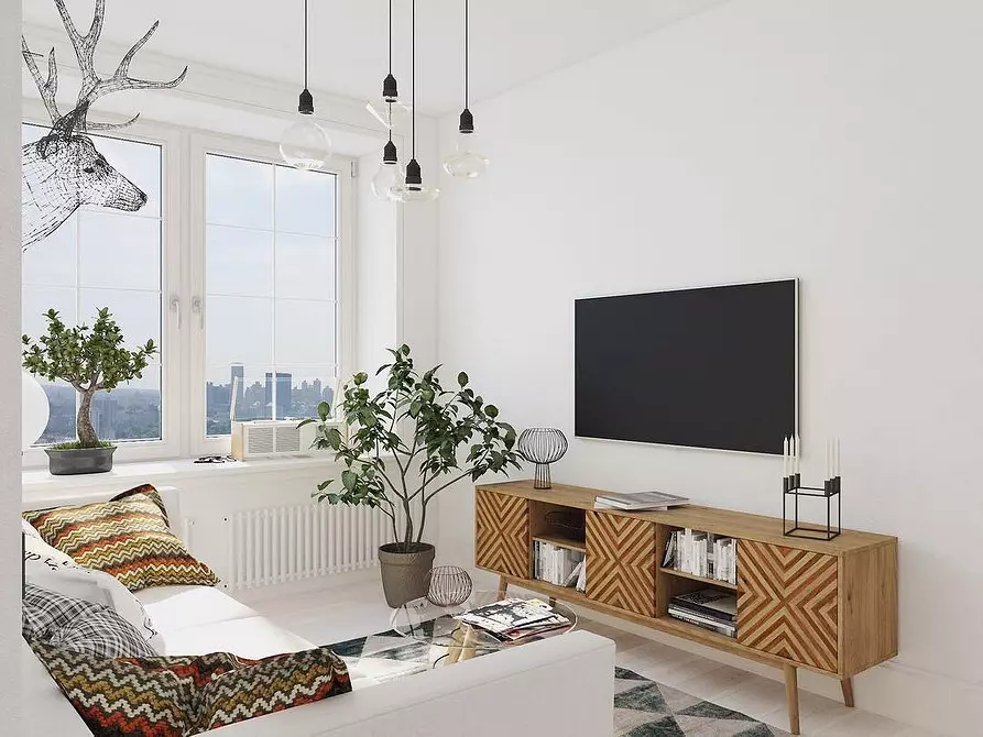 Dzīvojamā istabas dizains Skandināvijas stilā: 6 galvenie principi 8410_136