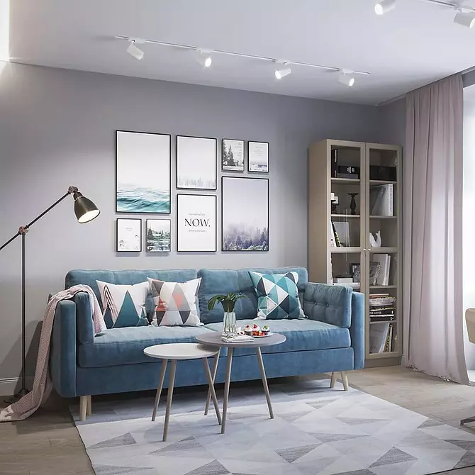 Deseño de sala de estar en estilo escandinavo: 6 principios principais 8410_29