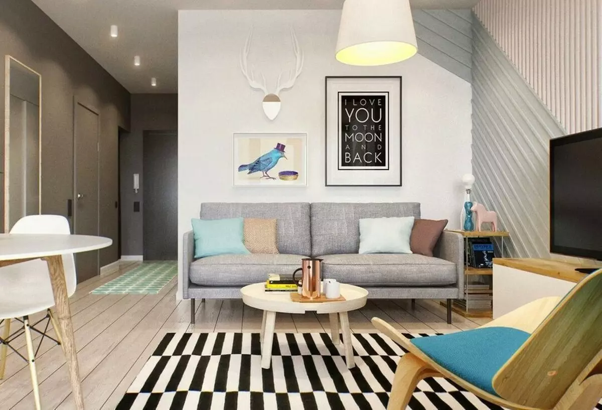 تصميم غرفة المعيشة في النمط الاسكندنافية: 6 المبادئ الرئيسية 8410_51