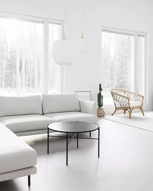 Deseño de sala de estar en estilo escandinavo: 6 principios principais 8410_8