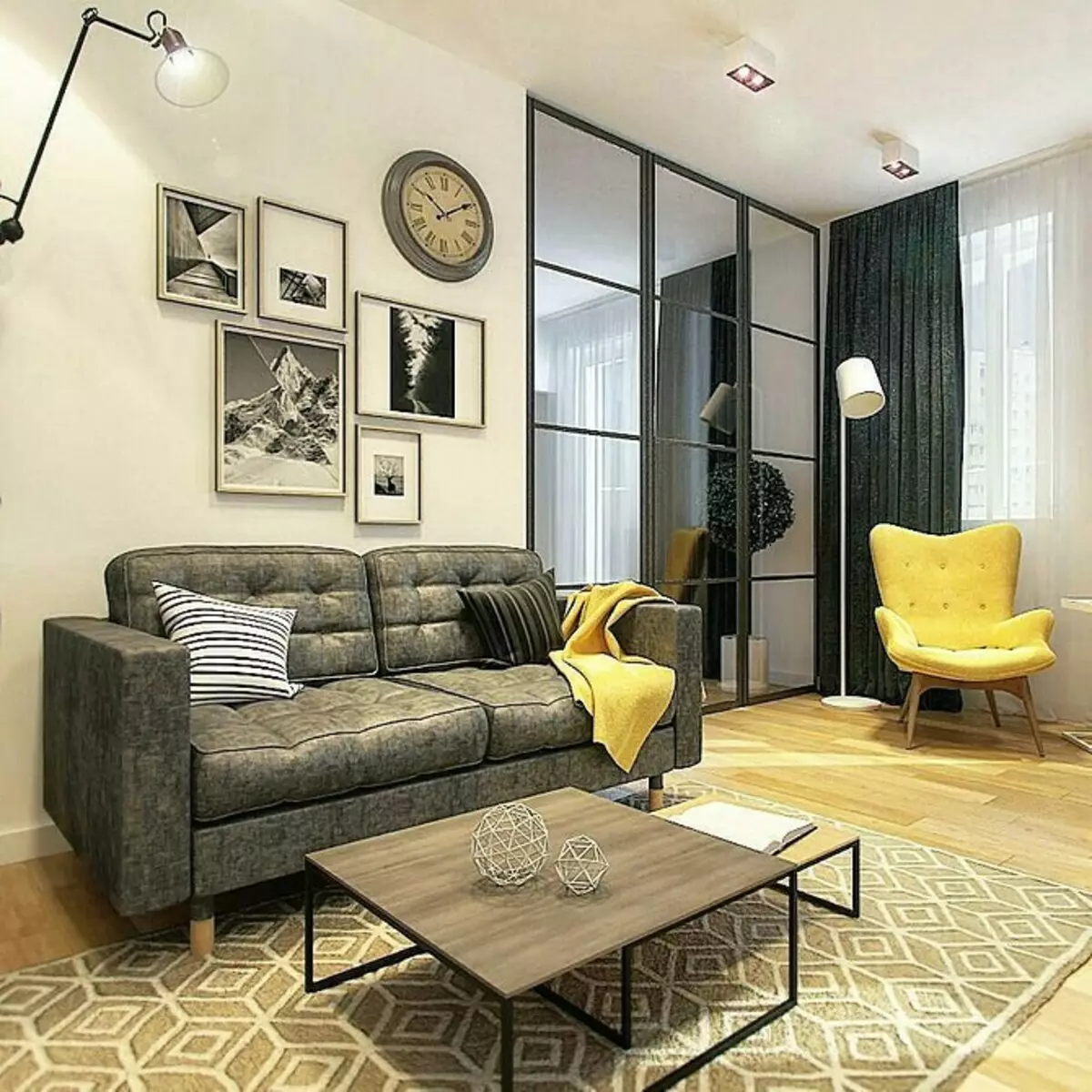 Dzīvojamā istabas dizains Skandināvijas stilā: 6 galvenie principi 8410_95
