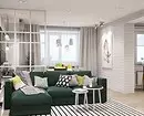 Deseño de sala de estar en estilo escandinavo: 6 principios principais 8410_98