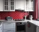 Vælg Forklæde til hvidt køkken: 5 populære muligheder og succesfulde farvekombinationer 8414_64