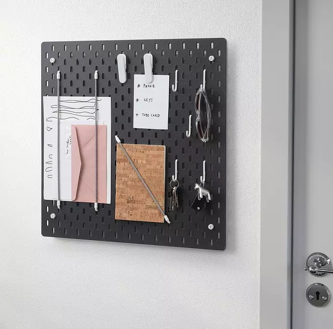 Pegboard in the interior: 19 ways originally use perforated board 8416_13