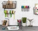 Pegboard in the interior: 19 ways originally use perforated board 8416_17
