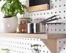 Pegboard in the interior: 19 ways originally use perforated board 8416_51