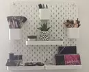 Pegboard in the interior: 19 ways originally use perforated board 8416_7