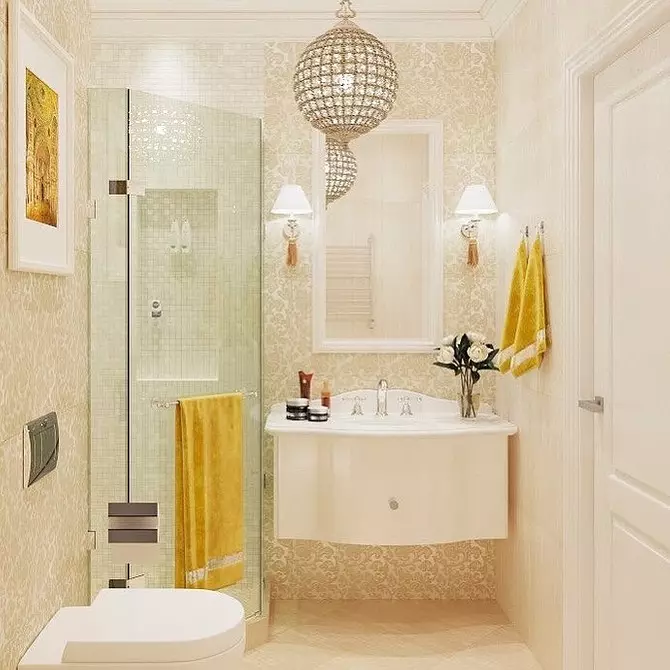 Bathroom In Classic Style: Serişteyên ji bo sêwiranê û 65 nimûneyên sêwirana bedew 8426_114