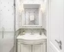 Kamar mandi dalam gaya klasik: Tips untuk desain dan 65 contoh desain yang indah 8426_120