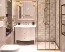 Kamar mandi dalam gaya klasik: Tips untuk desain dan 65 contoh desain yang indah 8426_15
