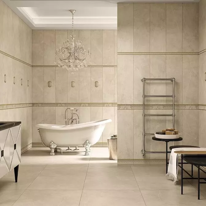 Bathroom In Classic Style: Serişteyên ji bo sêwiranê û 65 nimûneyên sêwirana bedew 8426_30