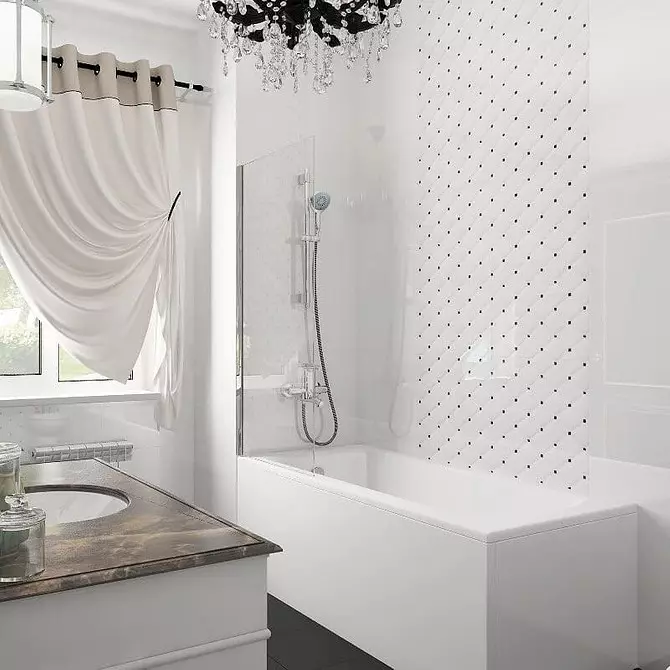 Kamar mandi dalam gaya klasik: Tips untuk desain dan 65 contoh desain yang indah 8426_39