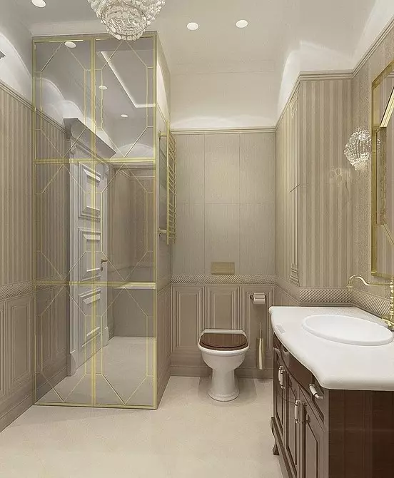 Badezimmer im klassischen Stil: Tipps zum Design und 65 Beispiele für schöne Design 8426_64