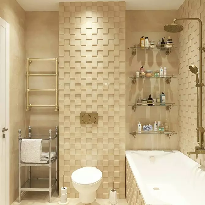 Klasik tarzda banyo: tasarım için ipuçları ve güzel tasarım 65 örnek 8426_78
