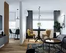 12 Dzīvojamās istabas Hruščovā ar brīnišķīgu dizainu 8436_4