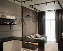 Leve0+ किचन-जीवित कोठा डिजाइन आदर्शहरू loft शैलीमा - वास्तविक इंडेंट र सुझावहरूको फोटोहरू 8450_110