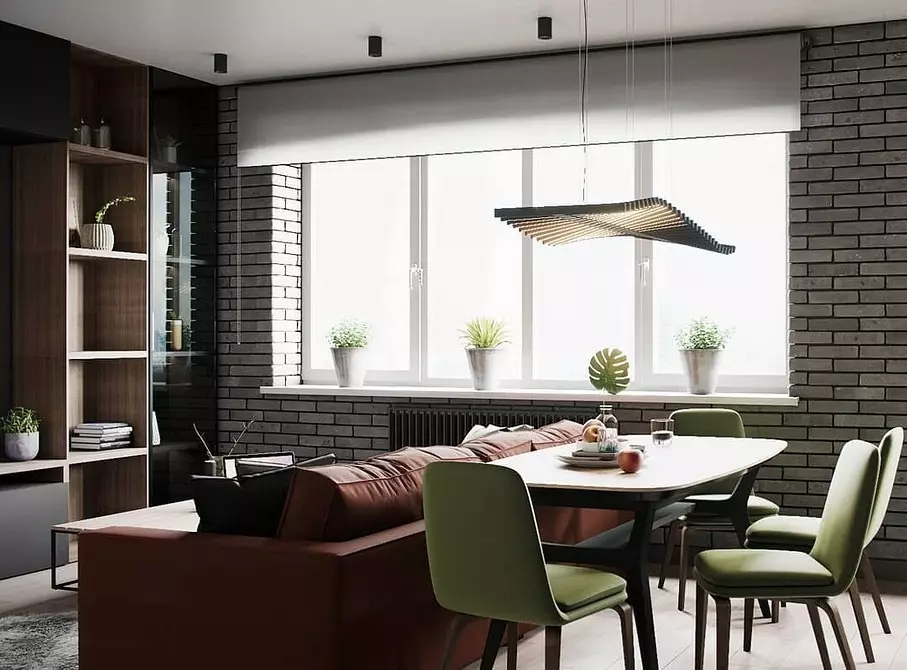 70+ Mutfak-Oturma Odası Tasarım Fikirleri Loft tarzı - Gerçek Interiors ve İpuçları fotoğrafları 8450_126