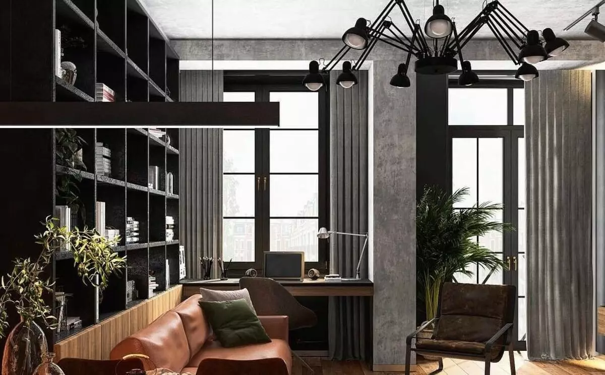70+ မီးဖိုချောင် - living ည့်ခန်းဒီဇိုင်းစိတ်ကူးများ - Loft Style - အစစ်အမှန် interiors နှင့်အကြံပြုချက်များ၏ဓါတ်ပုံများ 8450_147