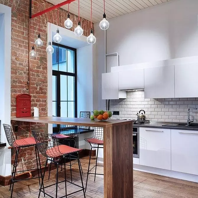 70 + кујна-дневна соба дизајн идеи во мансарда стил - фотографии на вистински ентериери и совети 8450_148