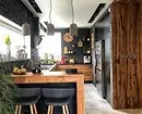 70+ Kitchen-Living Room Dezajno Ideoj en subtegmenta stilo - Fotoj de Realaj Internoj kaj Konsiletoj 8450_151