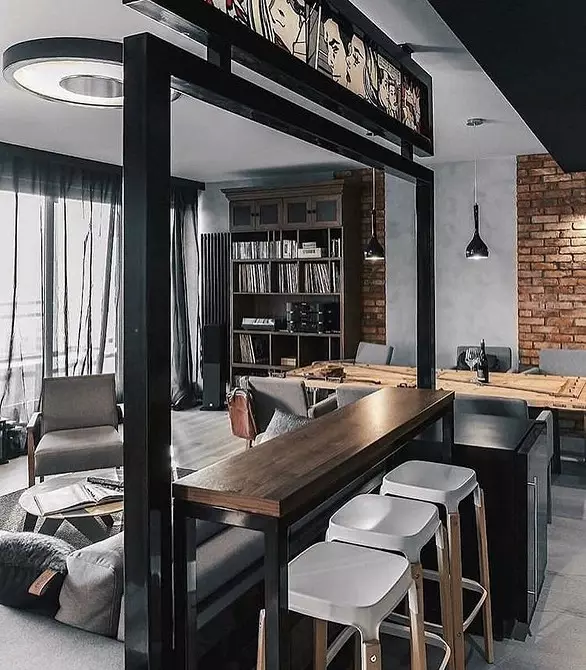 70+ ایده های طراحی اتاق آشپزخانه اتاق نشیمن در سبک Loft - عکس های داخلی و راهنمایی واقعی 8450_162