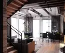 70+ bucătărie-cameră de design idei în stil Loft - fotografii de interior și sfaturi reale 8450_19