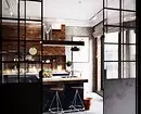 Leve0+ किचन-जीवित कोठा डिजाइन आदर्शहरू loft शैलीमा - वास्तविक इंडेंट र सुझावहरूको फोटोहरू 8450_20