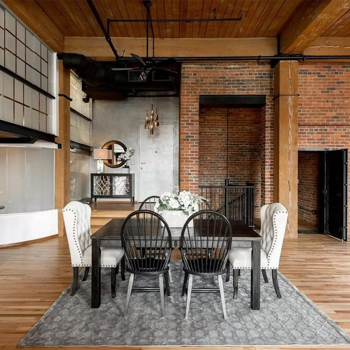 70+ Kitchen-Living Room Dezajno Ideoj en subtegmenta stilo - Fotoj de Realaj Internoj kaj Konsiletoj 8450_25