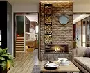 Leve0+ किचन-जीवित कोठा डिजाइन आदर्शहरू loft शैलीमा - वास्तविक इंडेंट र सुझावहरूको फोटोहरू 8450_53