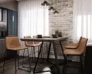 Leve0+ किचन-जीवित कोठा डिजाइन आदर्शहरू loft शैलीमा - वास्तविक इंडेंट र सुझावहरूको फोटोहरू 8450_57