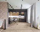 70+ Kitchen-Living Room Dezajno Ideoj en subtegmenta stilo - Fotoj de Realaj Internoj kaj Konsiletoj 8450_73